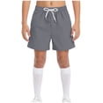 thumbnail image 4 of Mnyotv Boys Athletic Shorts with Pockets Drawstring Elastic Waist Wide Leg Shorts Summer Clothes Size 13-14 Years, 4 of 6