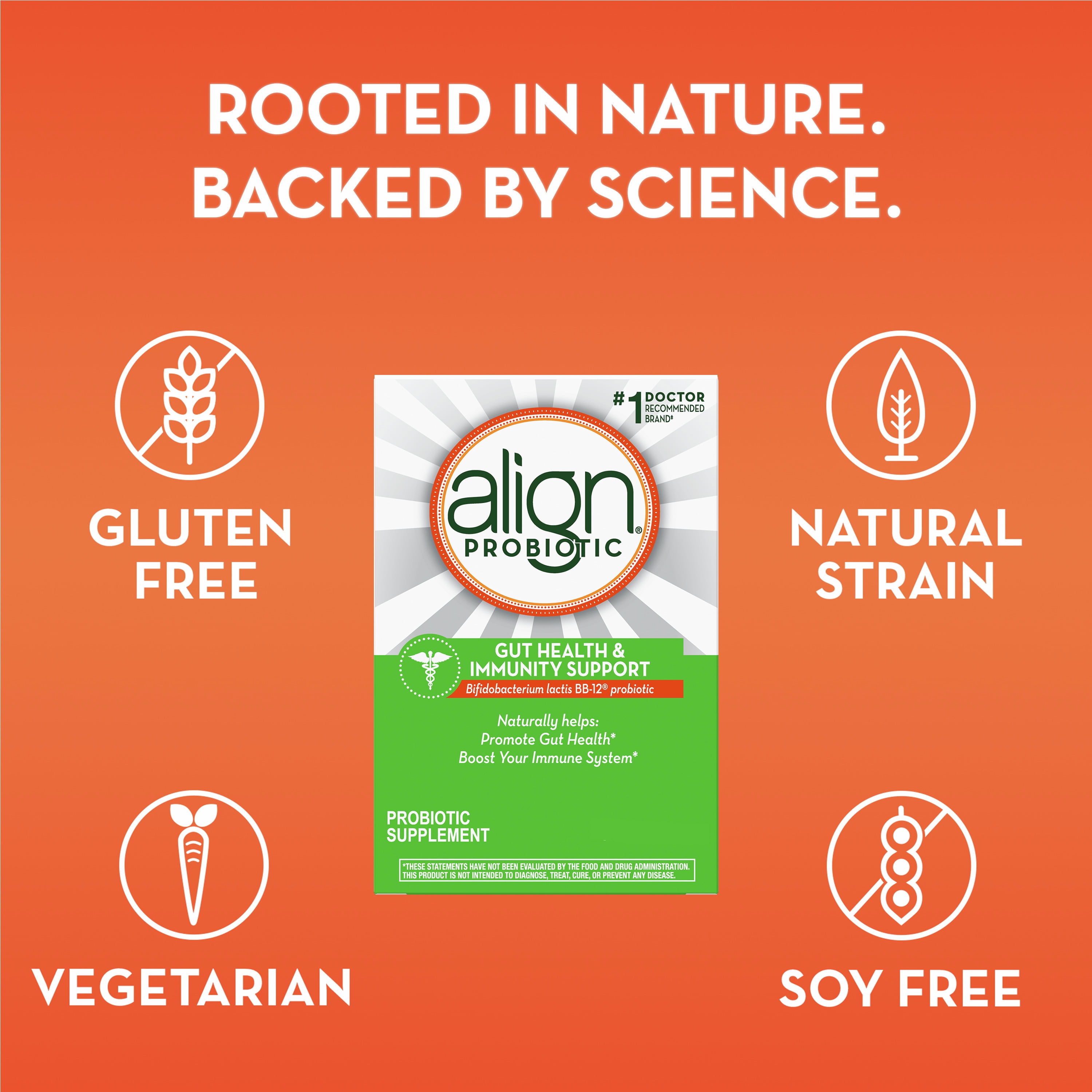 Align Probiotic Gut Health and Immune Support Capsules, Daily Supplement for Adults, 14 Count