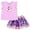 Purple / pink, bluey & friends, variant on Bluey Bingo Birthday T-Shirt and Tutu Tulle Skirt Outfit Set Toddler to Big Kid