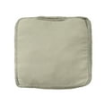thumbnail image 3 of Ox Bay Parker Square Green Solid Indoor Pouf Ottoman, 18"H x 18"W, 3 of 8