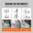 thumbnail image 6 of VEVOR Wheel Alignment Tool, 2-Pack Toe Plates, Camber/Caster/Toe Gauge 0.1° Accuracy, Stainless Steel Tool Plate, Magnetic Slots and 6 Alignment Rods, Includes 2 Measuring Tapes & Conversion Chart, 6 of 9