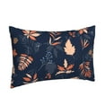 thumbnail image 2 of Bingfone Autumn Leaves With Blue Standard Size Pillowcase, Long Staple Pure Cotton Envelope Closure Pillow Cover(without pillow core),16"X24", 2 of 9