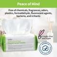 thumbnail image 5 of ForPro Premium Pure & Simple Travel Facial Towels, 100-Count Disposable Makeup Remover Dry Wipes, Ultra Soft Lint-Free Biodegradable 8" x 8" Face Towels, 5 of 7