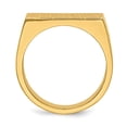 thumbnail image 2 of 14K Yellow Gold Ring Band Signet 10.5x18.0mm Closed Back Men's, Size 9, 2 of 5