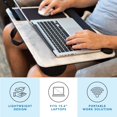 thumbnail image 2 of Lap Desk LapGear Home Office Pro White Marble para 15.6 pulgadas, 2 of 6