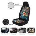 thumbnail image 5 of Uorisanigo Hawaiian Sea Turtle Car Seat Covers Waterproof Front Seat Covers Anti-Slip Back Fabric All-Season Protection Fashion Auto Interior Universal Vehicle Accessories, 5 of 7
