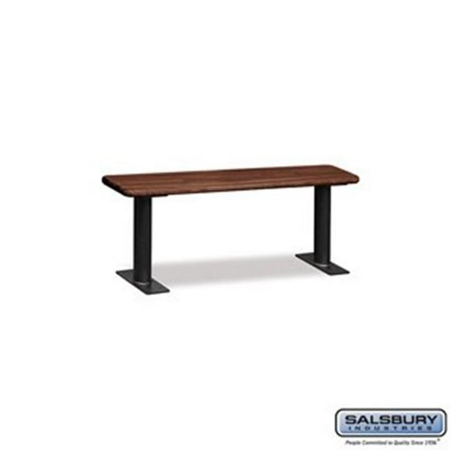 Salsbury 77784DRK 48 in. Wood Locker Bench, Dark Finish