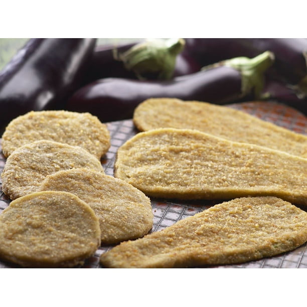 Rosina 1/4" Breaded Peeled Naples Cut Eggplant Cutlets 5 lb (Pack of 2