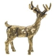 thumbnail image 6 of BERTDOMD 4-Piece Brass Elk Figurine Set for Home and Office Desktop Decoration, Small Brass Elk Ornaments, 6 of 6