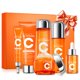 thumbnail image 1 of Set de cuidado de la piel con vitamina C Set de regalo para el cuidado de la piel 6 en 1 con limpiador facial Tónico Crema para ojos Loción de suero y crema facial Kit hidratante para el cuidado de la, 1 of 5
