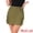 Army Green, variant on Women's Casual Y2K Cotton Cargo Mini Skirts L Black