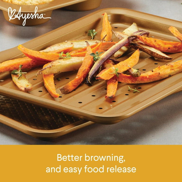 Ayesha Curry Mini 4 Piece Nonstick Small Kitchen Bakeware Toaster Oven Set Dish Pans Copper Walmart