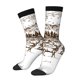 thumbnail image 1 of Balery Woodland Forest With Deers Calcetas Largas con Estampado para Hombre y Mujer – Suaves y Transpirables, Talla Única (US 5-11), 1 of 6