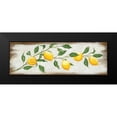 thumbnail image 2 of Hollihocks Art 24x11 Black Modern Framed Museum Art Print Titled - Lemon Branch, 2 of 5