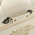 thumbnail image 5 of vidaXL Storage Bench 43.3" Cream Solid Wood Fir, 5 of 6