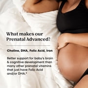 (2 pack) One A Day Advanced Prenatal Multivitamin with Choline, 60+60 Count