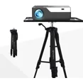 thumbnail image 1 of VANKYO Aluminum Tripod Projector Stand, Adjustable Laptop Stand, Multi-Function Stand, Computer Stand Adjustable Height 17'' to 46'' for Laptop with Plate and Carrying Bag (Black)), 1 of 8