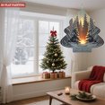 thumbnail image 2 of Stylish Metal Hanging Christmas Tree Wind Spinner - Abstract Geometric Design for Garden & Yard Decor Perfect Holiday Decoration, 2 of 7