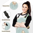 thumbnail image 2 of 5 Pcs Kitchen Set Heat Resistant Oven Mitts and Non-Slip Pot Holders with Adjustable Cooking Apron Cute Little Baseballs, 2 of 6