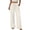 Beige, variant on Women's 2026 Summer Lightweight Cotton Linen Wide Leg Trousers Elegant Casual Pants with Pockets by Yigetop Beige L