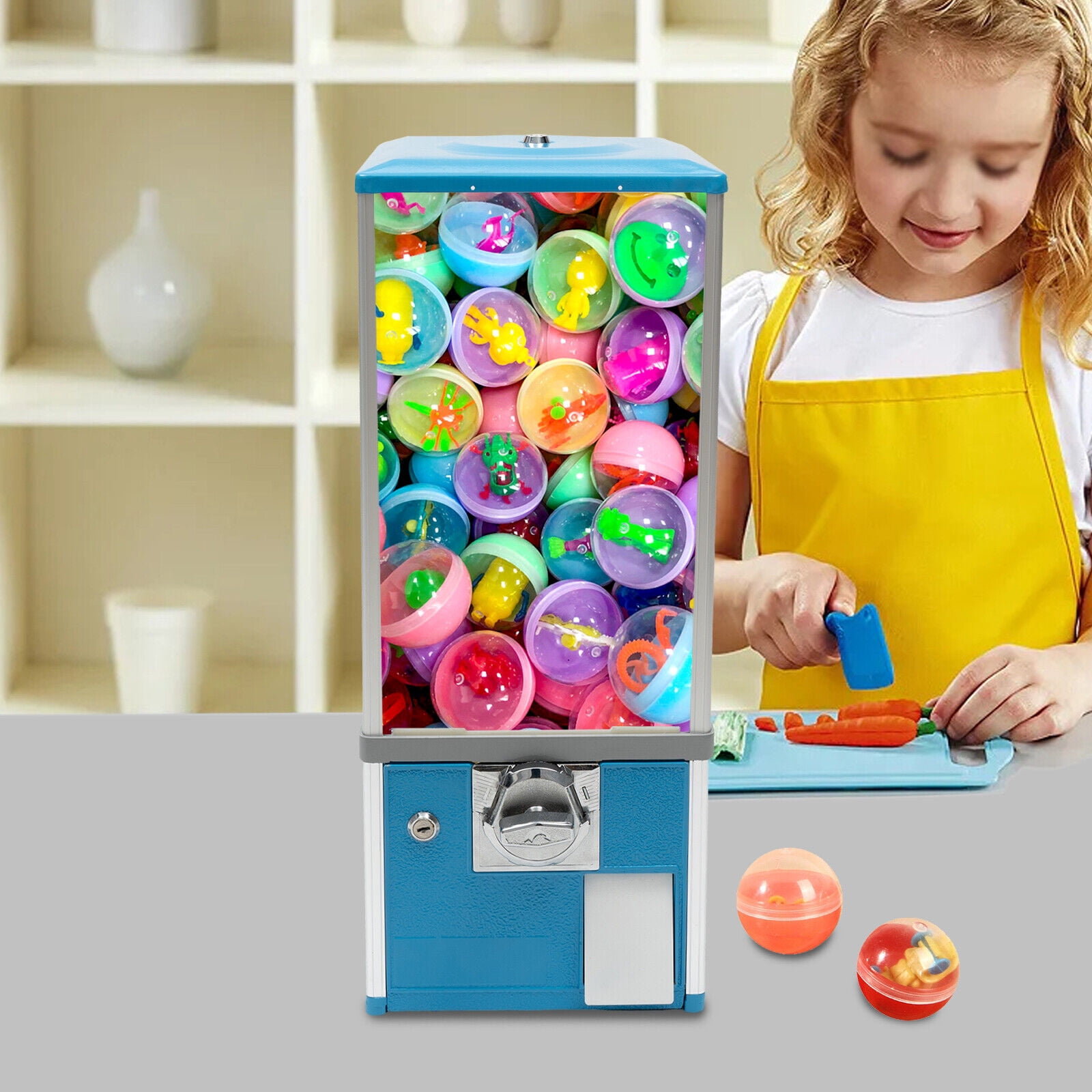 Bulk Vending Machine for 4.5-5cm Toys Capsule Candy Gumball Machine 25 Cent Coin