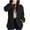Black, variant on Women's Winter New Casual Long Sleeve Hooded Coat, Button-Front Fuzzy Sherpa Jacket, Warm Outerwear for Women - Trending Winter Apparel & Cozy Jackets Black 3XL