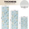 thumbnail image 4 of Lightblue Daisy Flower Small Flowers Pattern Kitchen Rugs Sets Of 3,Kitchen Runner Rugs Non Skid Washable,Decorative Kitchen Floor Mats for Kitchen,Sink,Laundry,17"x30"+ 17"x47" + 17"x59", 4 of 6