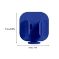 thumbnail image 4 of Support Mural Porte-Brosse Rangement Multicolore Sans Trace Auto-Adhésif Petit Conteneur Crochets Surface Lisse Anti-Fuite Bleu, 4 of 6