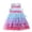 Pink, variant on Dress For Girls Short Sleeve Tutu Party Wedding Birthdayes Girls Clothes Size 4-5T