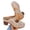 Beige, variant on Tbopshirt Summer Sandals for Women Chunky Heel Closed Toe High Heels Slides Solid Color Beach Vacation