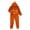 Orange, variant on Grblisyd Girls Jumpsuit Halloween Sleepwear Flannel Onesie Hooded Holiday Cozy Loungewear