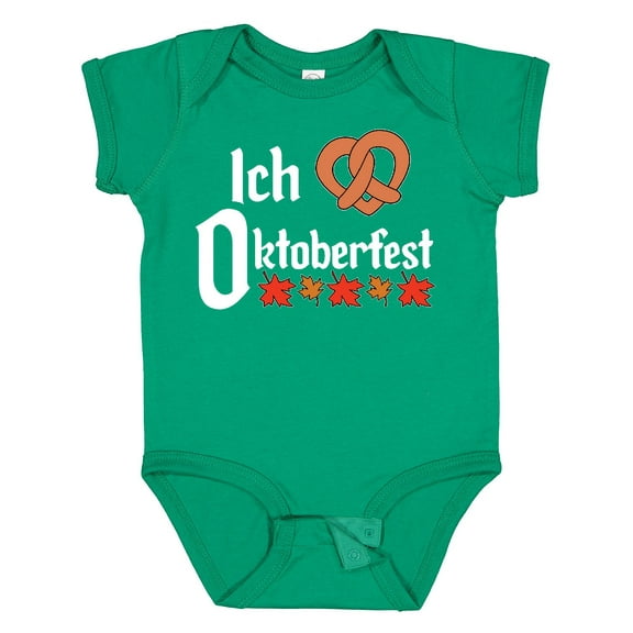 Inktastic Ich Liebe I Love Oktoberfest Pretzel Heart Boys or Girls Baby Bodysuit