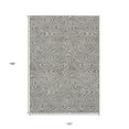 thumbnail image 3 of HomeRoots 599027 10 x 14 ft. Taupe & Gray Abstract Washable Indoor & Outdoor Rectangle Area Rug, 3 of 5
