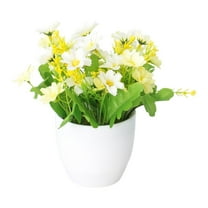Outdoor Faux Flowers Potted Artificial Flowers - Lifelike Pe & Pvc Plants for Home & Desktop Decor, Easy to Maintain Faux Flower Arrangements Artificial Plants Outdoor Harlik