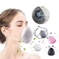 thumbnail image 2 of Fiudx Máscara Deportiva Protectora, Diseño Antivaho, Ajuste de Viento, Actividades Al Aire Libre, Protección Contra La Lluvia, Fácil de Limpiar, Incluye 2 Filtros, Ajuste Universal., 2 of 7