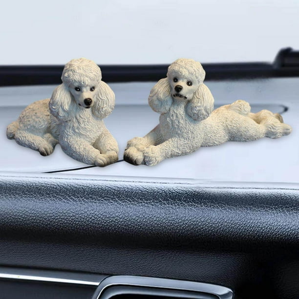 Xingzhi Poodle Dog Statue Animals Figurine Living Room Office