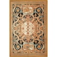 thumbnail image 2 of Unique Loom Outdoor Traditional Collection Area Rug - Royal (4' 1" x 6' 1" Rectangle Black Gold Brown/Red), 2 of 9
