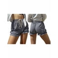 thumbnail image 3 of Yunliwuli Women's Fashion Bloomers Shorts Plaid Ruffles Drawstring Elastic Waist Short Pants Summer Casual Shorts, 3 of 10