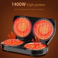 thumbnail image 2 of Waflera doble YASHE de 6" 1400 W de acero inoxidable, 2 of 6