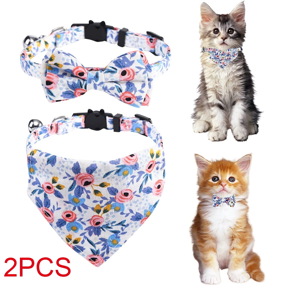 2 Packs Safe Adjustable Kitten Collars Perfect for Cats