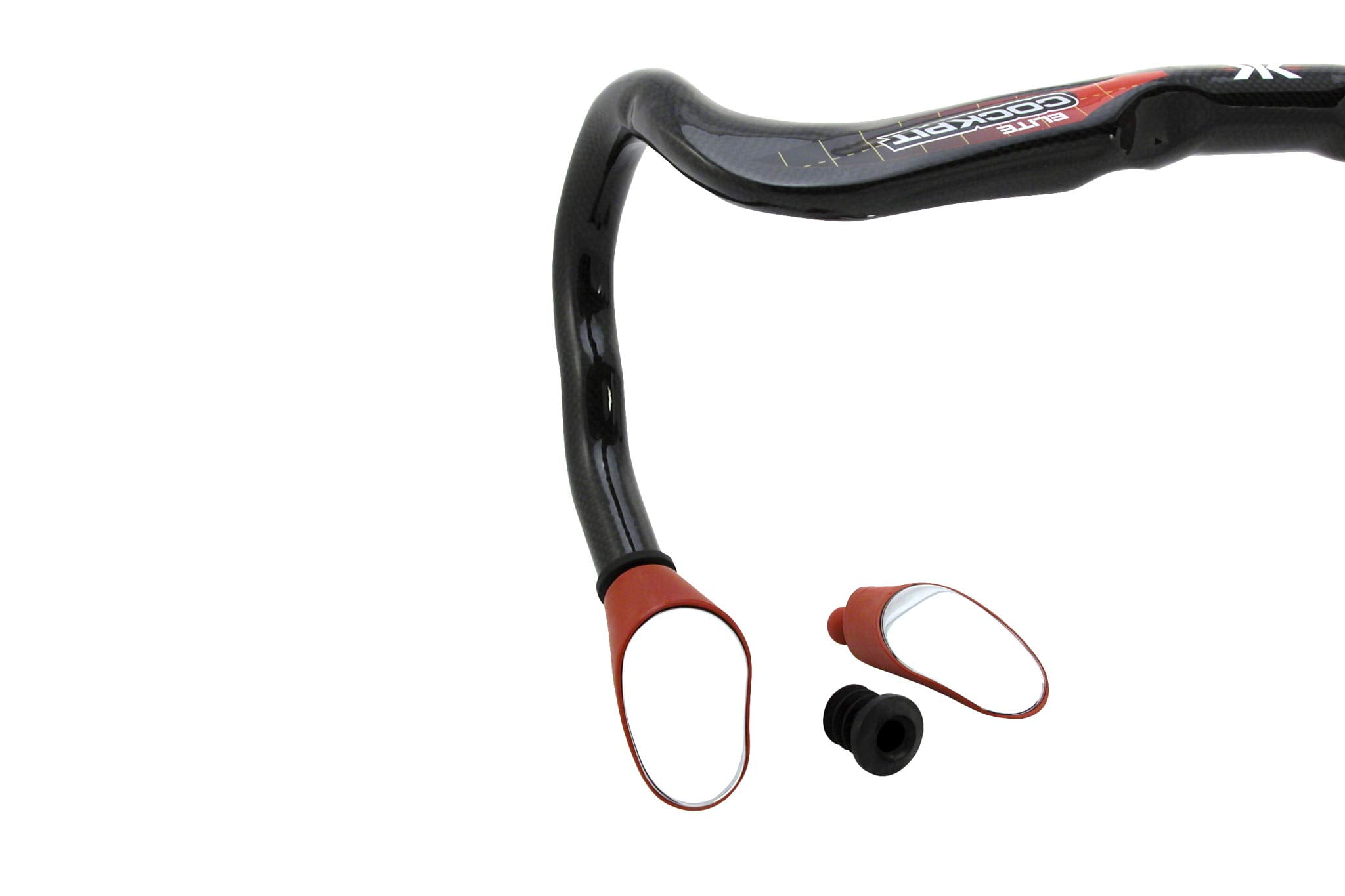 Sprintech Drop Bar Mirror, Red, Pair