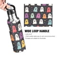 thumbnail image 4 of Yayeee 20oz Insulated Water Bottle Double Wall Stainless Steel with Flip Straw Lid, Colorful Halloween Ghost, 4 of 7