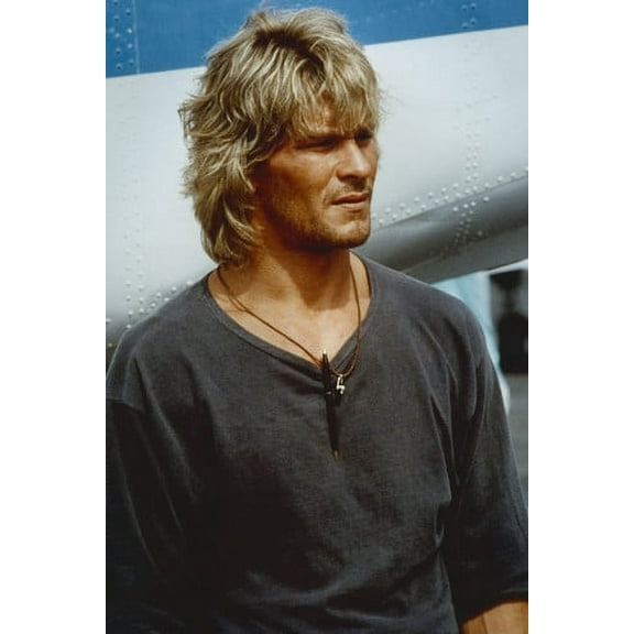 Patrick Swayze in Point Break blonde hair portrait 24x36 Poster