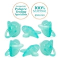 thumbnail image 5 of Evenflo Feeding Balance Plus Orthodontic Baby Pacifier 6M+, Aqua, Pack of 6, 5 of 7