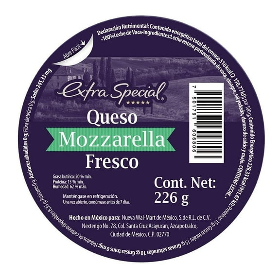 Queso mozzarella Extra Special fresco 226 g