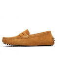 thumbnail image 3 of Big Size Men's Casual Loafers Slip On Leather Shoes Lightweight Driving Shoes Moccasins Classic Penny Loafer Flats Boat Shoes, 3 of 10