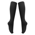thumbnail image 1 of 1 Pair 15-20mmHg Closed Toe Zipper, Compression Socks Women Knee High Compression Stockings, 1 of 7