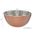 thumbnail image 2 of Maison Concepts Metallic Rose Hammered Salad Bowl 11.41", 2 of 2