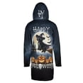 thumbnail image 2 of Happy Halloween Portuguese Water Dog Witch Pumpkins Bats All Over Print 3D Hooded Duffle Toggle Coat PWD Portie Fishing Dog Lover - 13012, 2 of 6