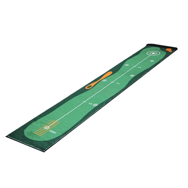 Golf Putting Mat Scale preciso 1.5 cm Diseño de deflector Passible Rueble resistente a la práctica de golf Manta para los amantes del golf Uso interior Estilo verde Guardurnaity OD008018-01B